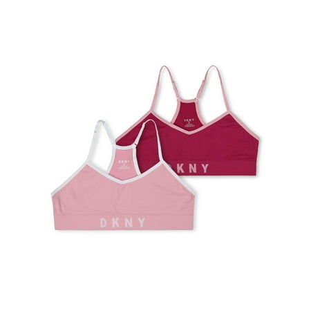 DKNY Girls Seamless Bralette 2-Pack, Sizes 30-36