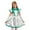Green, variant on TiaoBug Kids Girls Alien Cosplay Costume Sleeveless Metallic Halloween Carnival Performance Dress Up Silver 8