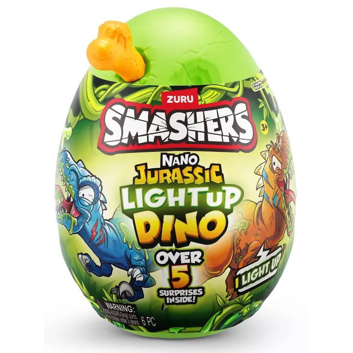 Smashers Dino Egg Hunt! Triceratops EPIC Mystery Egg (Grey, Over