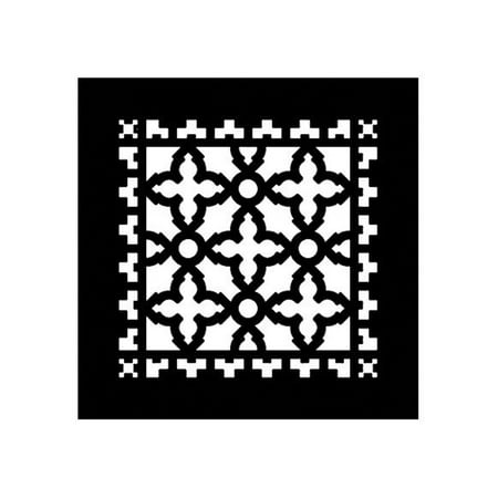 

Reggio Registers 1010-Anh Scroll Series 8 X 8 Floor Grille - Black