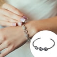 thumbnail image 2 of Guardurnaity de mujer Cadenas de circón de metal Brazalete Decoración de mano simple Apertura de novia Joyería para citas Joyas de cumpleaños Ropa, zapatos y accesorios Miscelánea Oro blanco Guardurnaity AP014471-01, 2 of 6