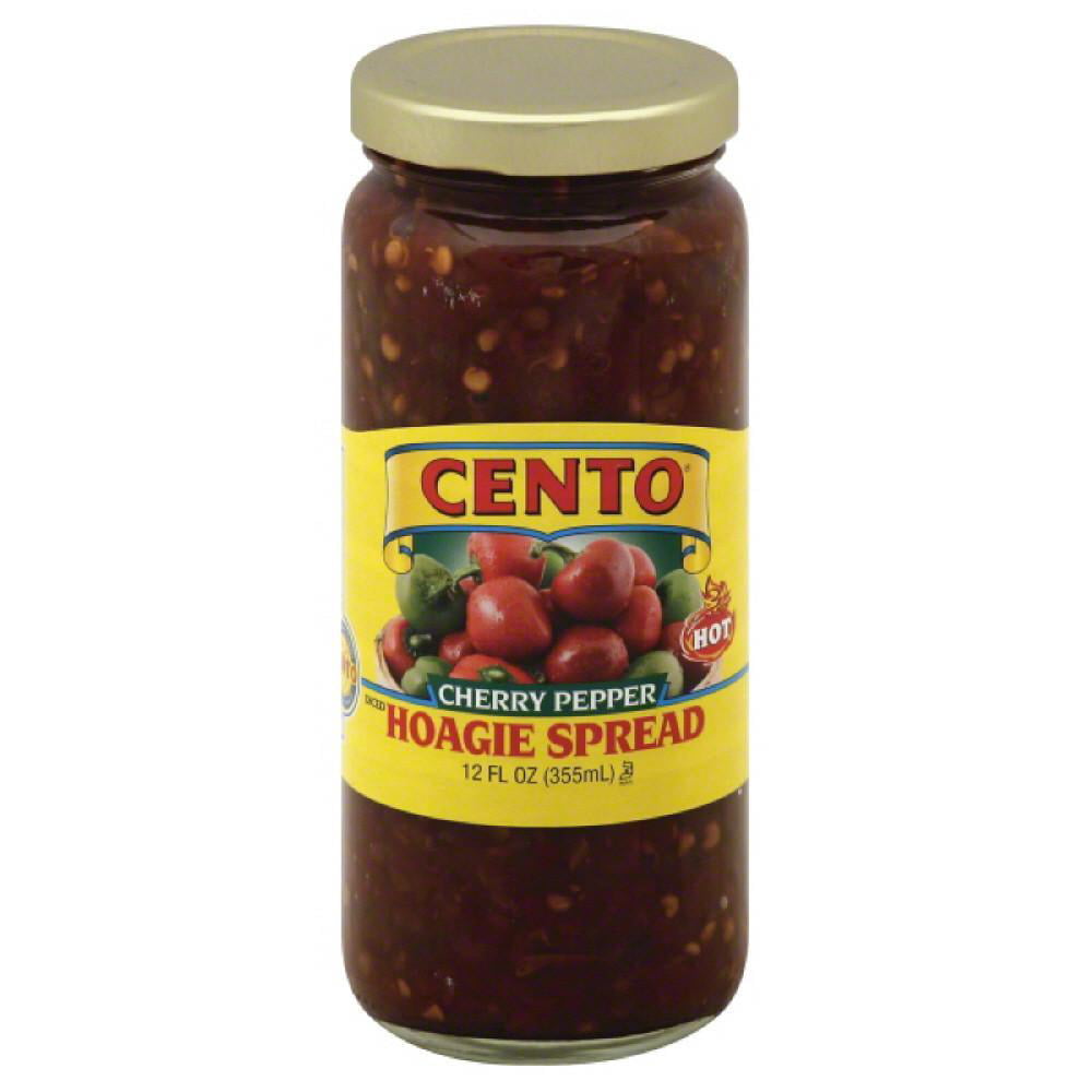 Cento Hot Diced Cherry Pepper Hoagie Spread, 12 Oz (Pack of 6