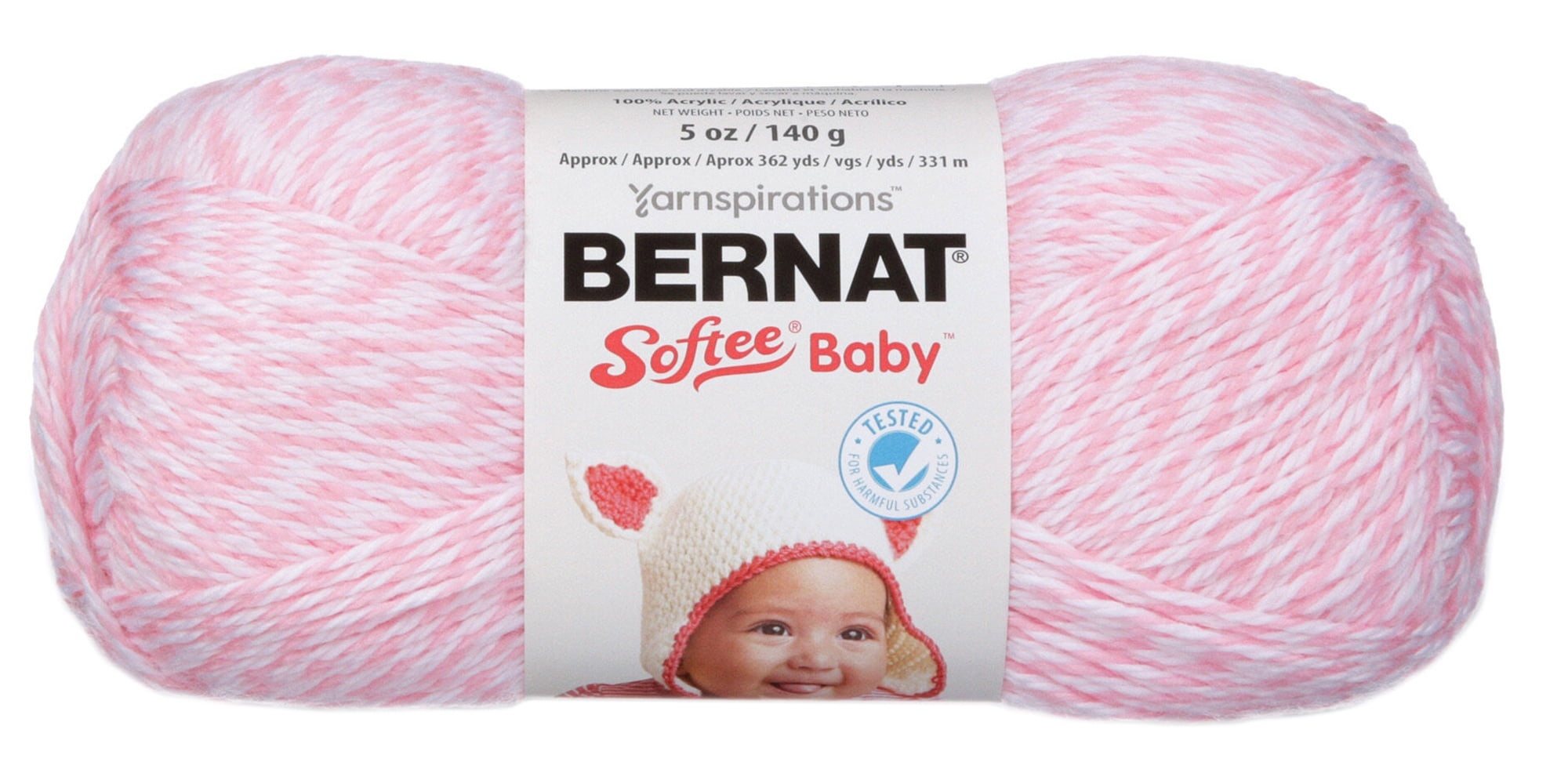 Bernat® Softee® Baby™ Yarn, Acrylic #3 DK, 5oz/140g, 362 Yards, Soft, easy-care premium yarn