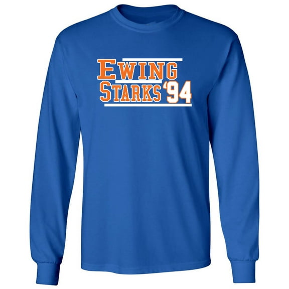LONG SLEEVE Patrick Ewing John Starks Knicks 1994 Shirt T-Shirt