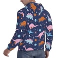 thumbnail image 6 of Haiem Dinosaur Patterned Men's Hoodie with Kangaroo Pocket - Ideal Pullover Sweatshirt for Daily Wear, Travel, and Home-3X-Large, 6 of 7