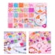 thumbnail image 5 of Kids Bead Making Crafting Set Hecho con accesorios Craft Handcraftes Suministros con Hair Hoop DIY para niño regalos , 25 rejil 2 25 rejil 2 Soledad Niños pulsera perlas, 5 of 7