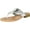 Silver, variant on Womens Rosetta 1 Fashion Flip Flop Sandals