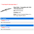 thumbnail image 2 of Wiper Blade - Compatible with 1982 - 1993 Chevy S10 1983 1984 1985 1986 1987 1988 1989 1990 1991 1992, 2 of 2