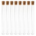 thumbnail image 1 of 8Pcs Clear Test Tube with Caps for Home Use and School Use Glass Laboratory Tubes, 1 of 9