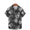thumbnail image 4 of Awdenio Mens Graphic T-shirts Casual: Beach Vacation Tropical Mens Button Down Short Sleeve Shirt with Pocket, 4 of 6