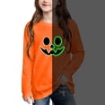 thumbnail image 2 of Kids Halloween Sweatshirt for Girls Glow in the Dark Jack O Lantern Graphic Crewneck Long Sleeve Pullover Top for Costume Party Trick or Treat School and Fall Wear, 2 of 10