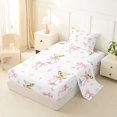 thumbnail image 2 of Manfei Bow Knot Ribbon Twin Sheets,Cartoon Goblet Print Bedding,3-Piece,1 Flat Sheet,1 Fitted Sheet and 1 Pillowcase, 2 of 6