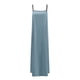 thumbnail image 4 of Vestido largo para mujer: tirantes finos con ribete en contraste, prenda de verano para la playa, vestido largo sin mangas para vacaciones., 4 of 7