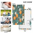 thumbnail image 6 of Yayeee 2 Pack Hand Towels for Bathroom 100% Cotton 16" x 28" Soft Absorbent Kitchen Towel, Orange Leaves, 6 of 7