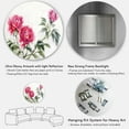 thumbnail image 5 of Designart 'Three Vintage Red Peonies Flowers' Traditional Circle Metal Wall Art 23x23 - Disc of 23, 5 of 5