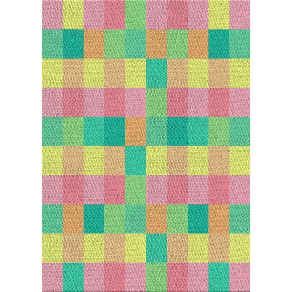 Ahgly Company Indoor Rectangle Patterned Copper Red Pink Novelty Area Rugs, 2' x 5'