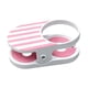 thumbnail image 3 of Soporte para tazas y botellas de plástico reforzado con clip para colgar en el escritorio. Rosa, 3 of 9