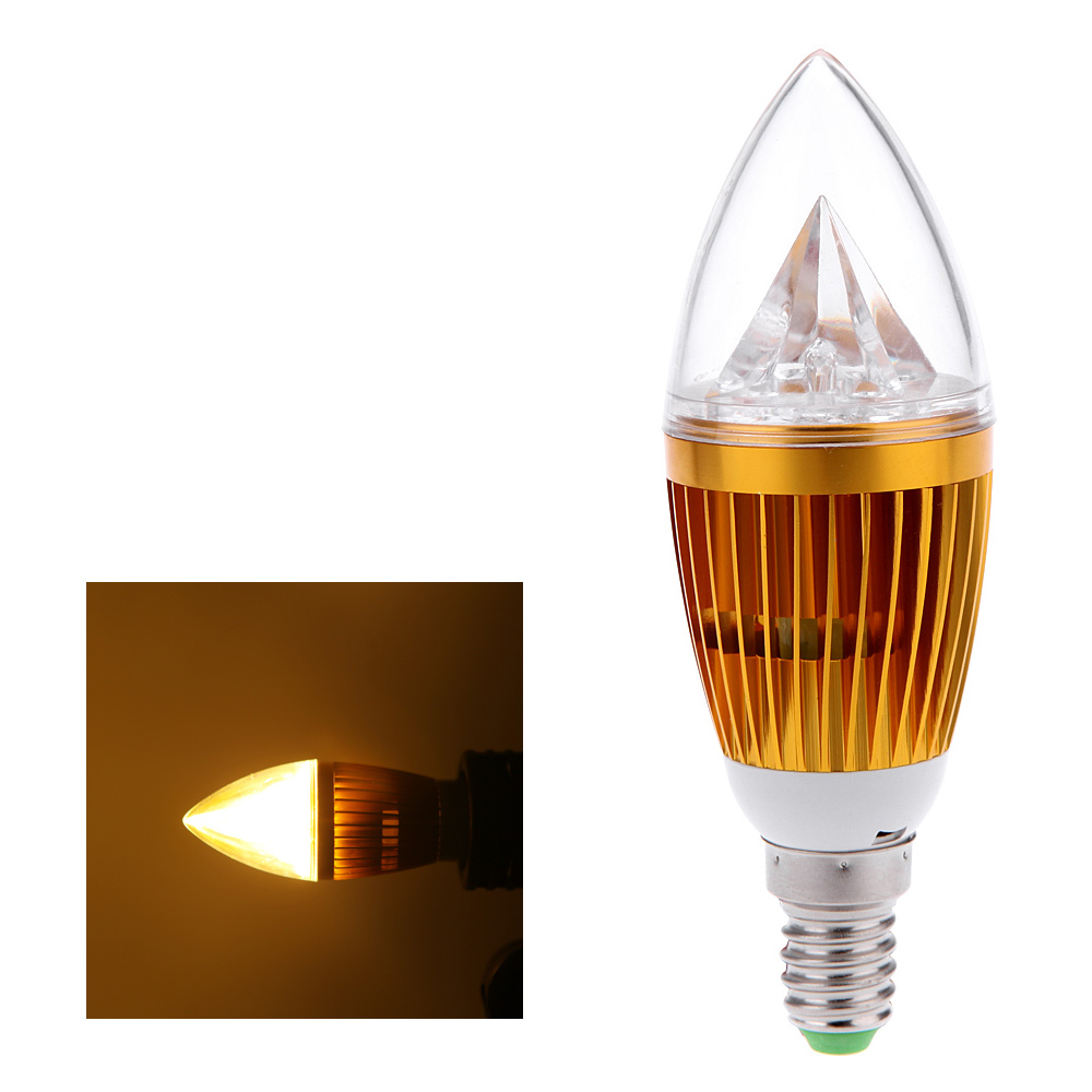 E14 8W LED Candle Light Bulb Chandelier Lamp Spotlight High Power AC85