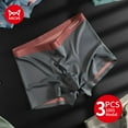 thumbnail image 2 of MiiOW 3pcs 100S Modal Men Boxers Underwear Ice Silk Light Men's Panties Boxershorts 5A Antibacterial Breathable Man Underpants, 2 of 7