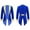 Royal Blue, variant on Kids Girls Red Circus Ring Master Ringmaster Tailcoat Jacket Outfit Burgundy 6