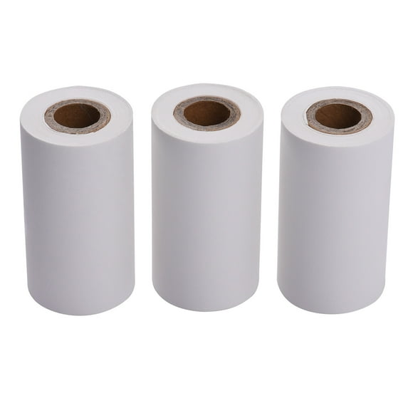 Labymos PAPERANG 3 Rolls 57x30mm Self-Adhesive Thermal Paper Roll White Sticky Paper BPA-Free Long-Lasting 5-years