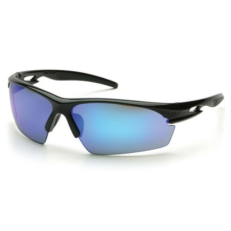 Black Frame/Ice Blue Mirror Lens