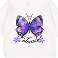 thumbnail image 3 of Inktastic Colorado State Butterfly and Flowers Toddler Sweatshirt, 3 of 4