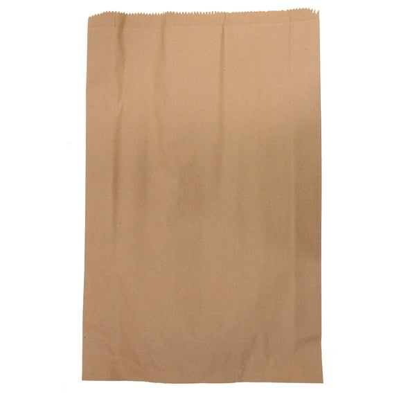 Jumbo Natural Kraft Paper Merchandise Bags - 17”W x 3”D x 24”H - Case of 500