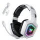 thumbnail image 1 of Audífonos Inalámbricos para Juegos para Ps5/ps4/pc/switch, Audífonos para Juegos Bluetooth de 2,4 G con Micrófono, Audífonos Estéreo para Juegos, Luz RGB y Ajustable para Laptop Mac, 1 of 9