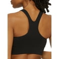 thumbnail image 2 of Women's Maidenform DM2304 Pure Comfort Feel Good Seamless Crop Tank Bra (Black S), 2 of 4