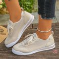 thumbnail image 2 of Sneakers for Women Lace Up Mesh Casual Breathable Knit Flat Sneakers Non-Slip Outdoor Daily Shoes, 2 of 5