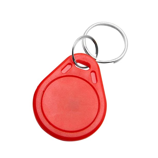 Inteprter 100 Uds tarjetas de acceso llavero tarjetas de Control de puerta portátiles etiqueta RFID 125KHz tarjeta RFID de proximidad llavero impermeable Cerraduras de hardware Rojo NO1