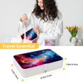 thumbnail image 5 of Galaxy Travel Jewelry Box Display Case with Removable Compartment - Portable PU Leather Organizer, 5 of 6