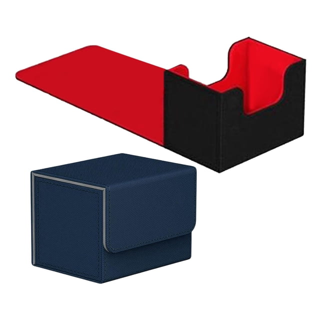 Estuche de baraja de cartas coleccionables Zulema 2x Durable Trading Card Deck Box Game Card Storage Holder Case Organizer