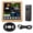 Wood Grain, variant on Rupoun TS-3310 Full Touch Screen Wireless Weather Station Clock, Multifunction Indoor Outdoor Thermometer Hygrometer, Black (9.84 inches / 25 cm)