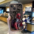 thumbnail image 3 of Funda de teléfono de Deadpool de Marvel, carcasa protectora a prueba de golpes para iPhone 16, 15, 14, 13, 12, 11 Pro Max, 16, 15, 14, 8, 7 Plus, X, XS Max, 8, 7, 3 of 5