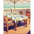 thumbnail image 2 of Hokiten Outdoor Tablecloths with Umbrella Hole & Zipper, Summer Lemon Rectangle Tablecloth 60x120 Inch, Spring Purple Floral Botanical Bee Waterproof Table Cloth, Patio/Pool/Picnic Table Covers, 2 of 6