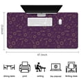 thumbnail image 5 of Long Mouse Pads for Desk,Purple Sun Planet Rocket Star Pattern Desk Mats on Top Of Desks, Desk Mouse Pad Extra Large with 3mm Non-Slip Base and Stitched Edge for Gaming,Office,Work,Home 47.3"x23.6", 5 of 6