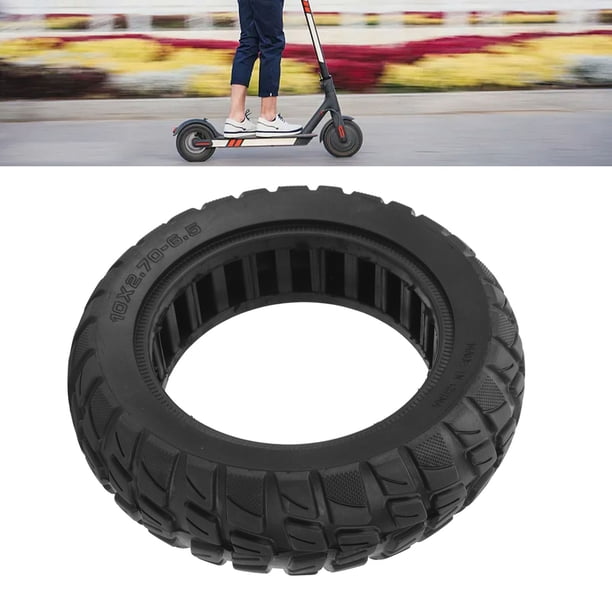 Neumático Para Scooter Eléctrico, Neumático Para Scooter Sin Cámara Universal Delantero Trasero De 10 Pulgadas Resistencia Al Impacto A Prueba De Explosiones 10x2.7-6.5 Para