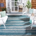thumbnail image 2 of Safavieh Courtyard Jannah Abstract Indoor/Outdoor Area Rug, Gray/Teal, 8' x 11', 2 of 10