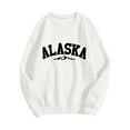 thumbnail image 4 of Women Sweatshirts Womens Long Sleeve Sweatshirt Women Pullover White Sweat Shirt Fall/Winter Clothes for Womens Clothing, 4 of 5