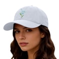 thumbnail image 3 of VLOOCKLW Embroidered Baseball Cap Handmade Flower Design Unisex Fashion Sun Hat Lightweight Outdoor Travel Daily Casual Caps, 3 of 4