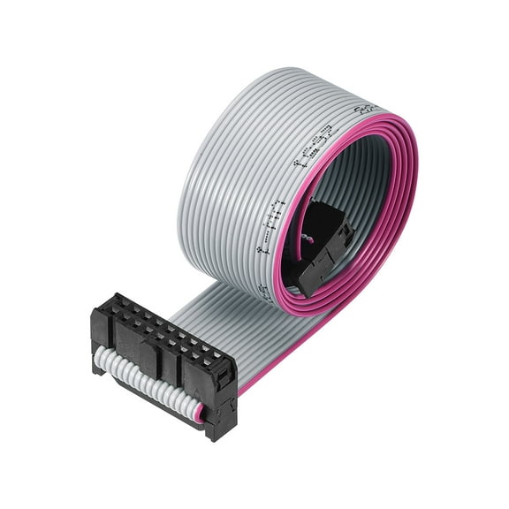 IDC Wire Flat Ribbon Cable FC/FC Connector A-type 18Pins 2.54mm Pitch 50cm Length