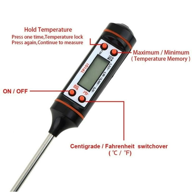 Sonde de Capteur de Thermomètre de Cuisson Numérique Mini Restaurant / Thermomètre Pro Cuisson Sonde