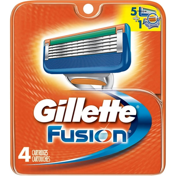 Gillette - Cartouches de Remplacement Manuelles pour Rasoirs Fusion - 4 Pack(S)