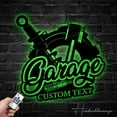 thumbnail image 4 of Handmadetneonsign Custom Garage Metal Wall LED Light, Custom Text Garage Service Station Metal Sign, 4 of 5