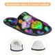 thumbnail image 3 of Fotbe Bright Mushrooms Pantuflas Peludas para Mujer con Estampado, Zapatillas de Peluche, Zapatos de Invierno para Casa, Uso Interior y Exterior-Large, 3 of 8
