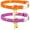 multicolor#002, variant on 2 Pack Breakaway Cat Collar Sets, Cute Printed Soft Kitten Collar, Safe Cat Collar Breakaway, Adjustable Cute Cat Collar with Bell Charm, Multi Color Options for Kittens Cats-F