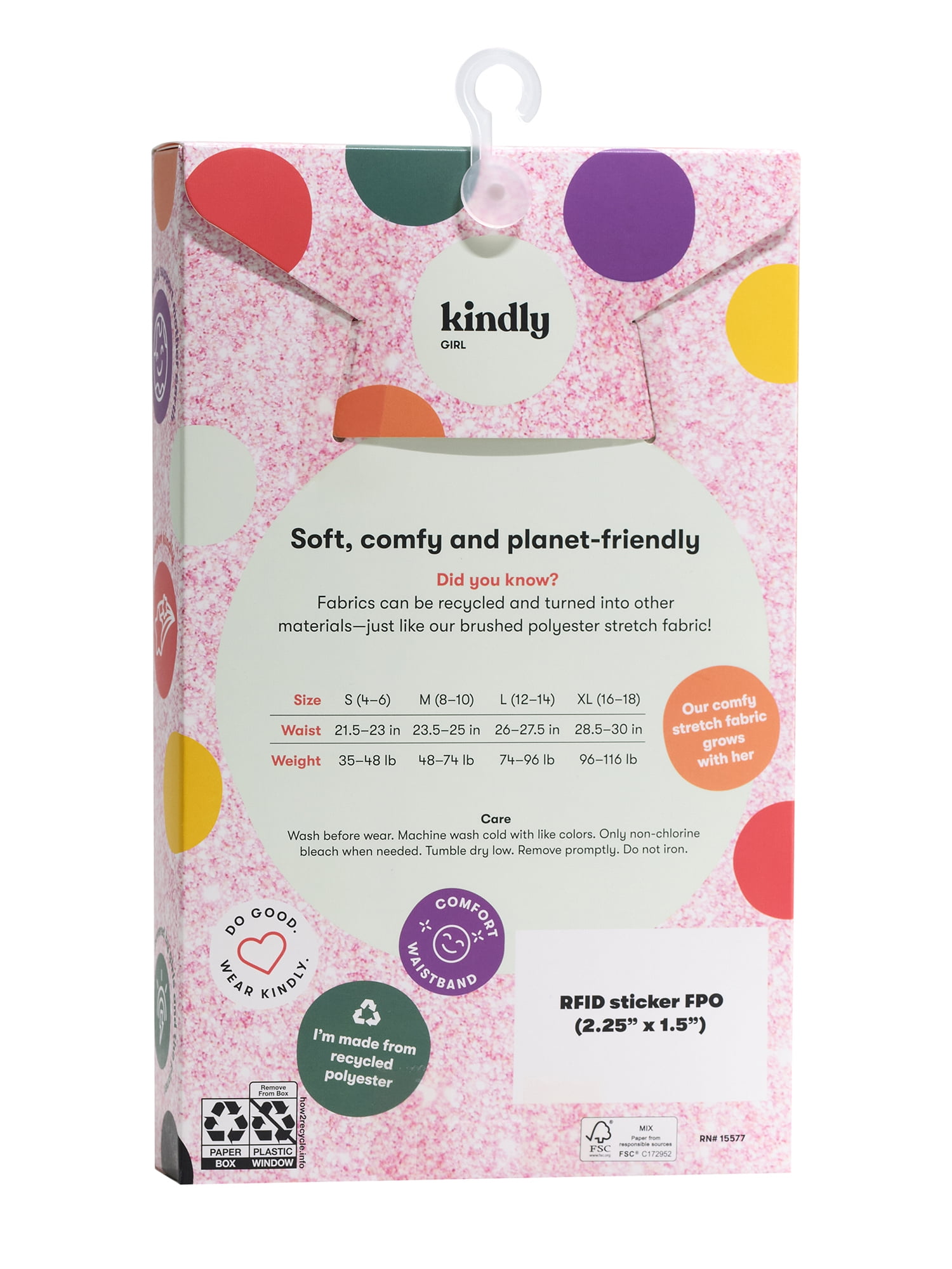 Kindly Yours Girl’s Microfiber Brief Underwear, 10-Pack, Sizes S-XL