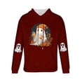 thumbnail image 3 of Blusa con capucha de manga larga para hombre, moda para el Día de Todos los Santos, estampado de fantasmas, sudadera con capucha y cordón para el tiempo libre, sudadera con capucha para hombre, blusa, 3 of 3